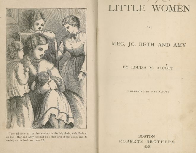 Title page of the 1868 first edition of Little Women