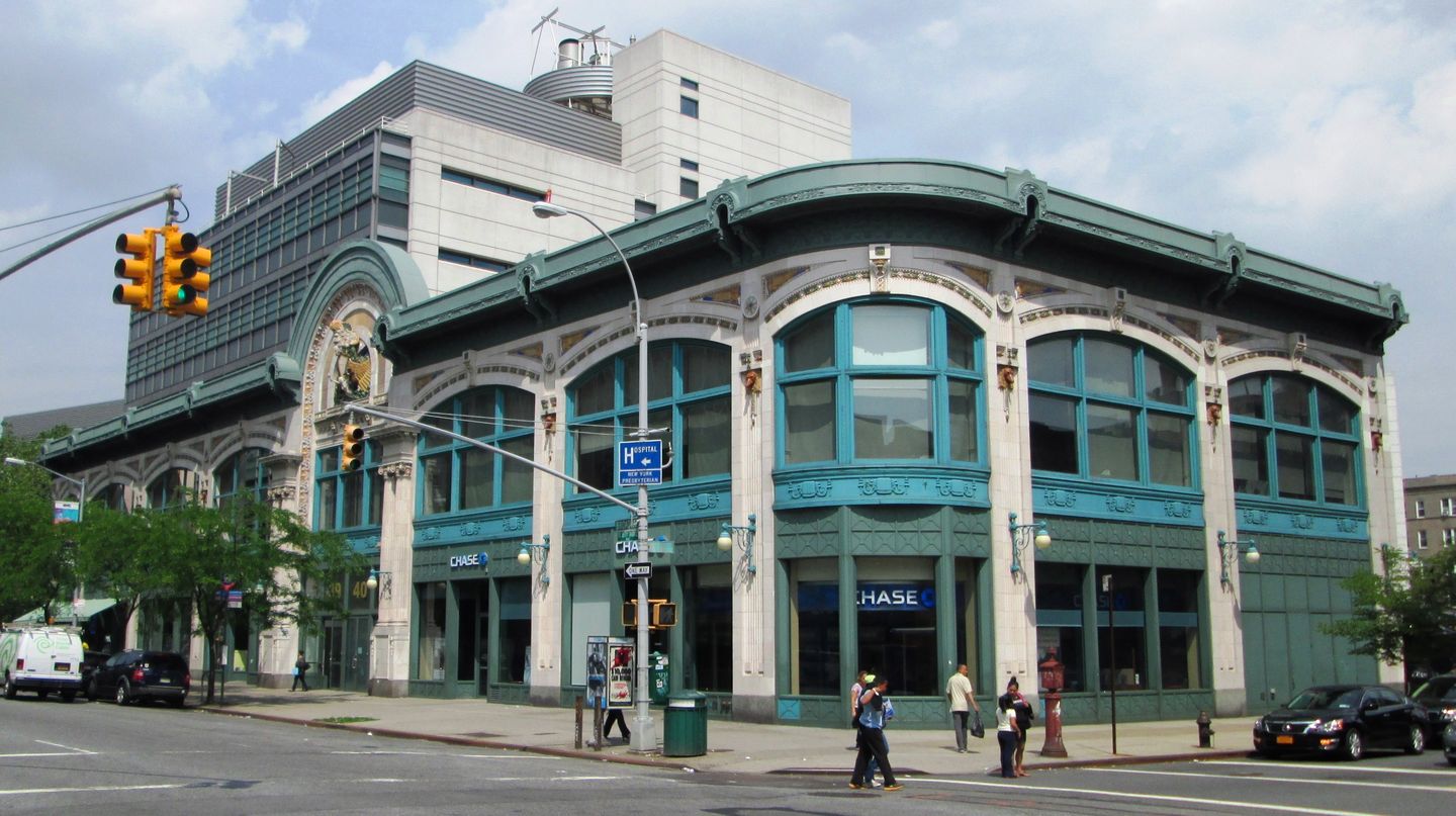 The former Audubon Ballroom building in Washington Heights, Manhattan