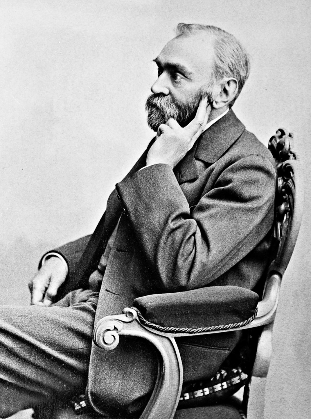 Portrait photograph of Alfred Nobel