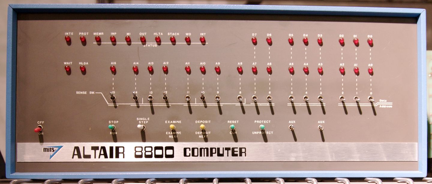 The Altair 8800 personal computer
