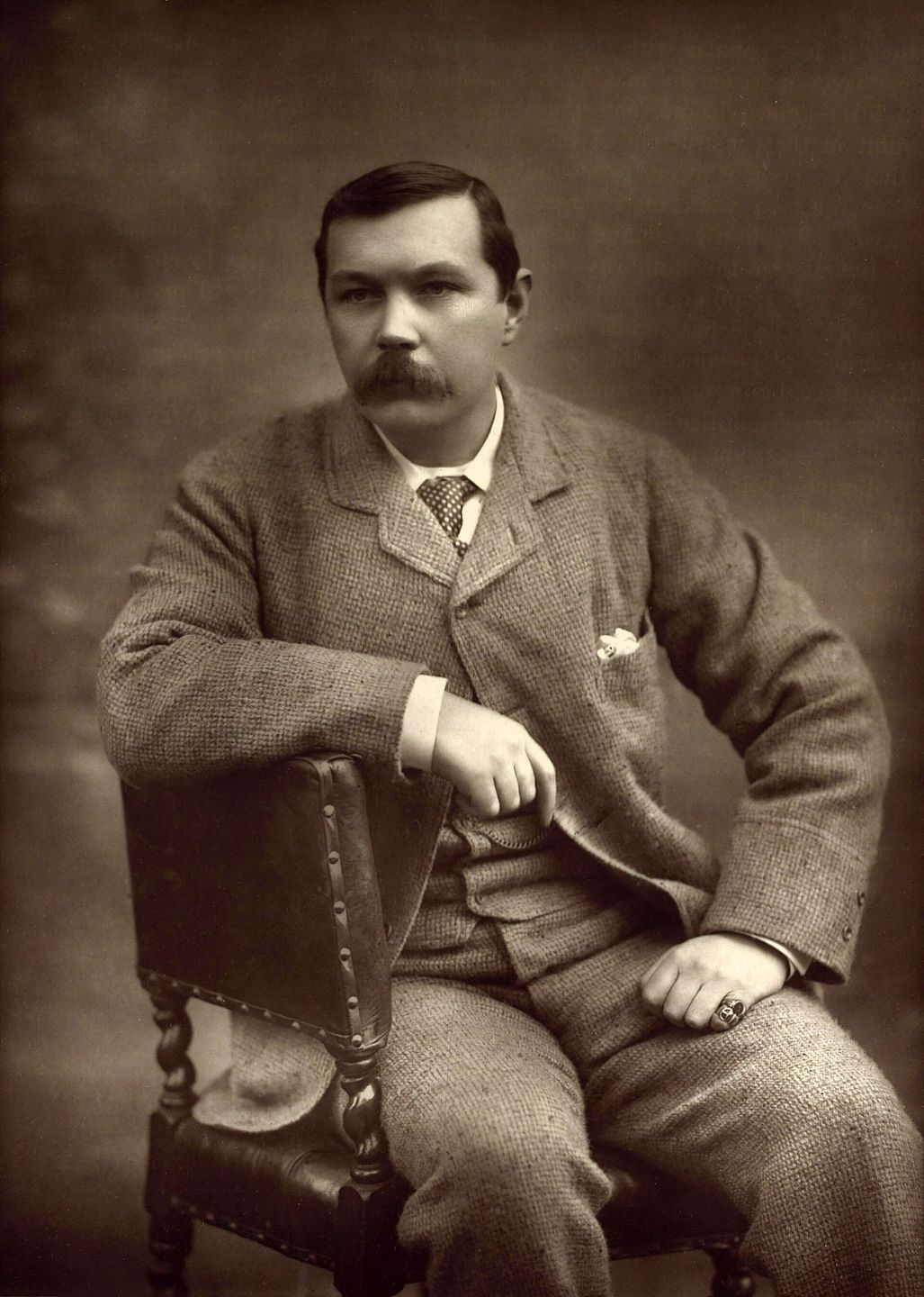 portrait of arthur conan doyle by herbert rose barraud, 1893