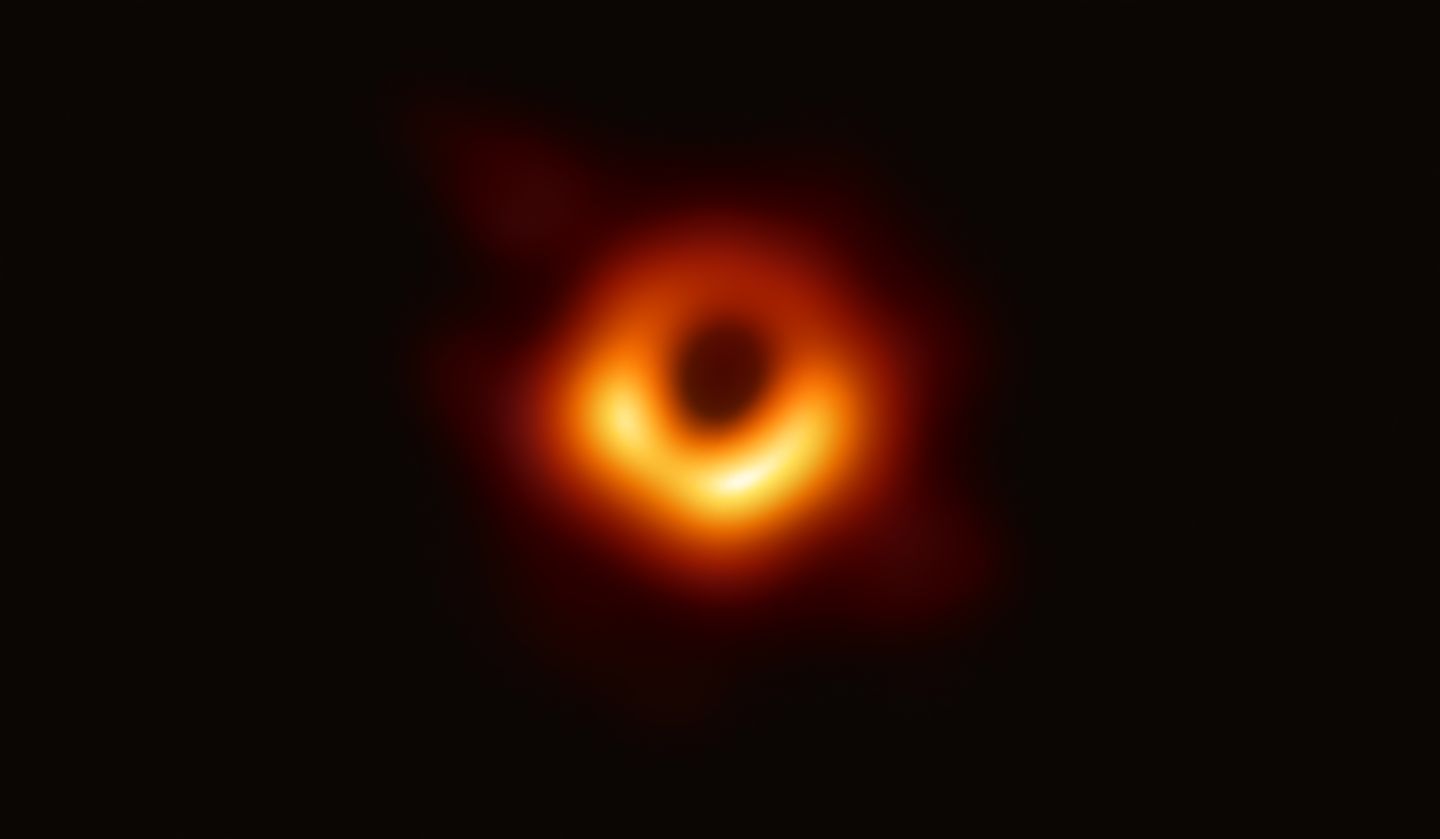 the first direct image of a black hole, the supermassive black hole at the center of galaxy m87