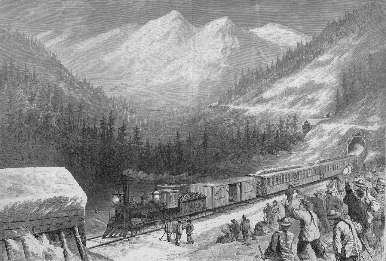 chinese laborers working on the central pacific railroad in the sierra nevada
