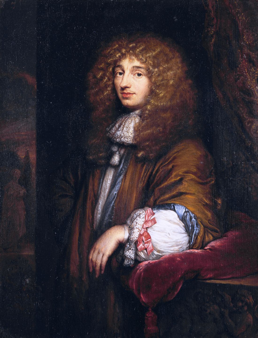 portrait of christiaan huygens, dutch physicist and astronomer who discovered titan