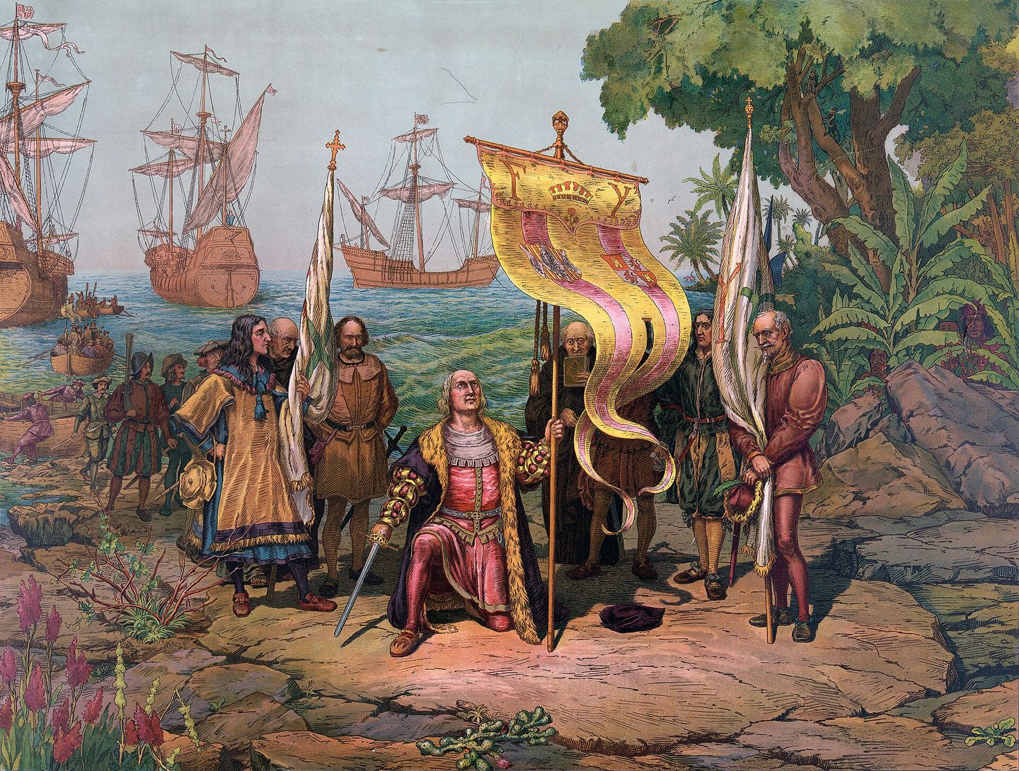 Columbus taking possession