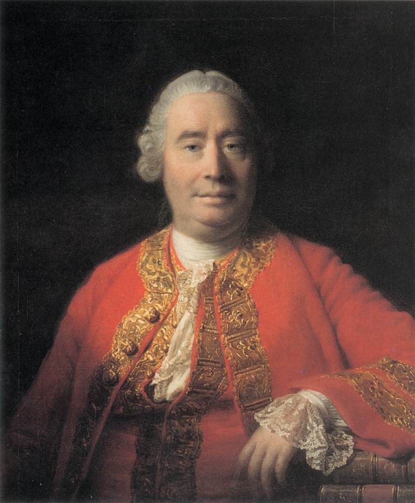 portrait of the scottish philosopher david hume, painted in the 18th century