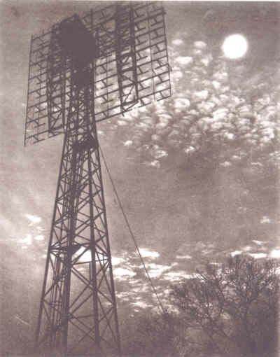 the project diana radar antenna at camp evans, new jersey, used to bounce a signal off the moon in 1946
