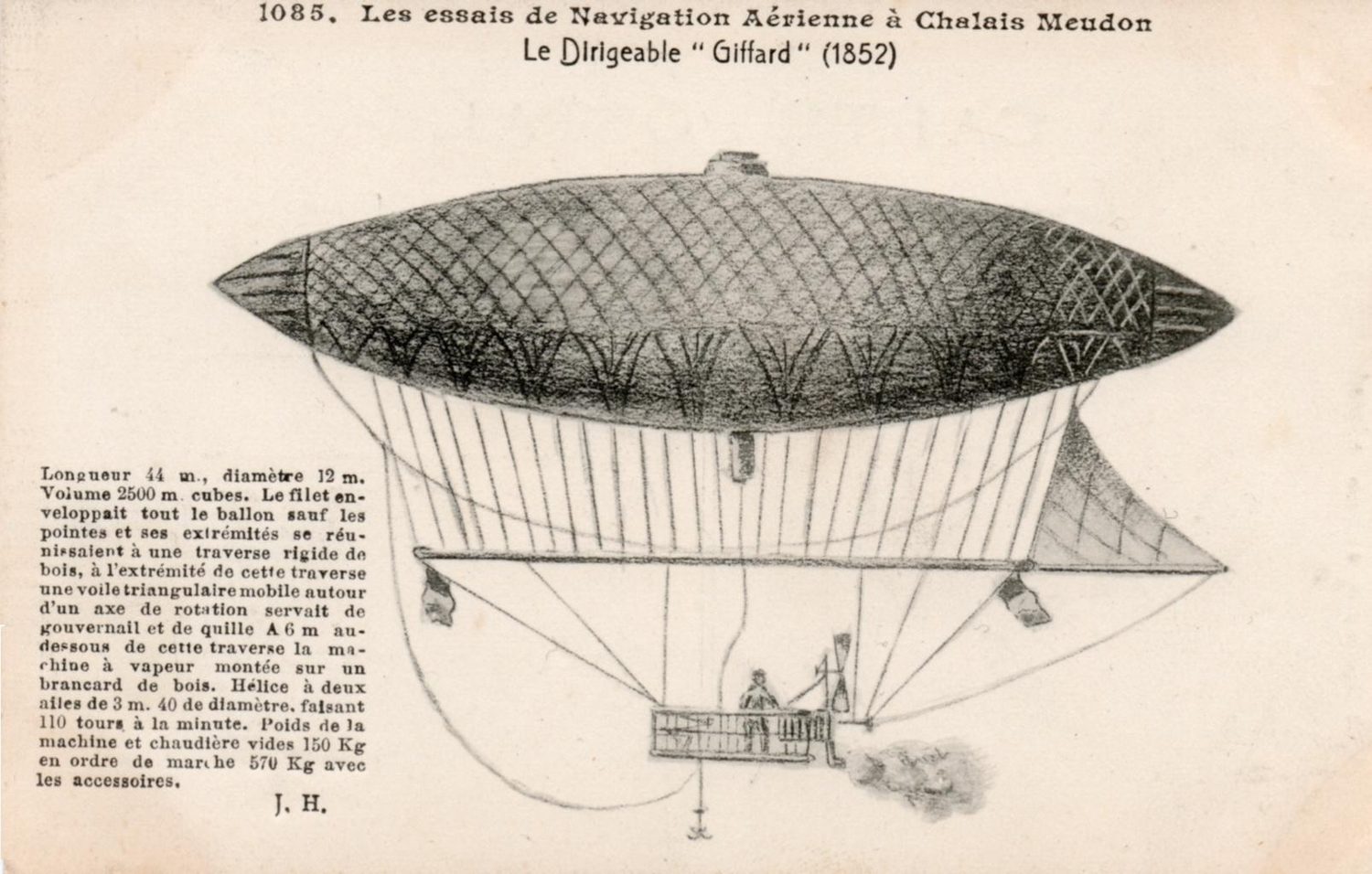 Giffard's 1852 airship