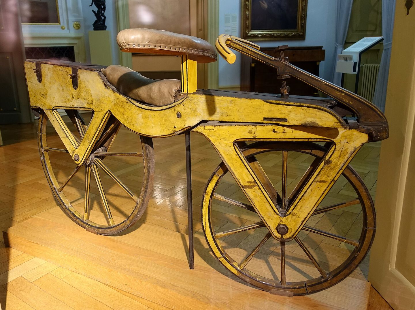 A Draisine running machine, around 1820