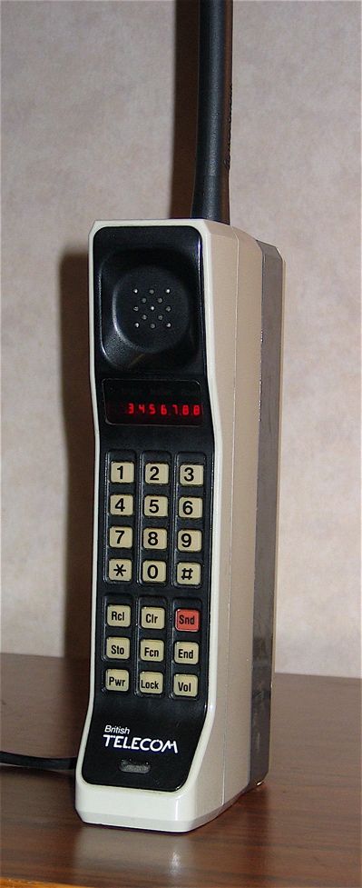 Motorola DynaTAC 8000X, the first commercial handheld mobile phone