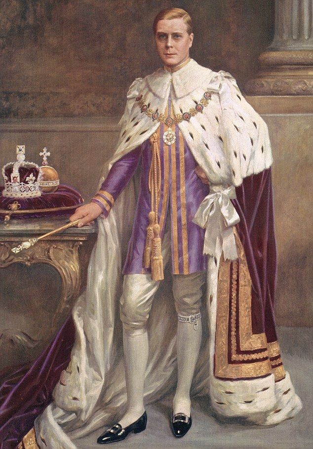official portrait of king edward viii, who abdicated the british throne in december 1936