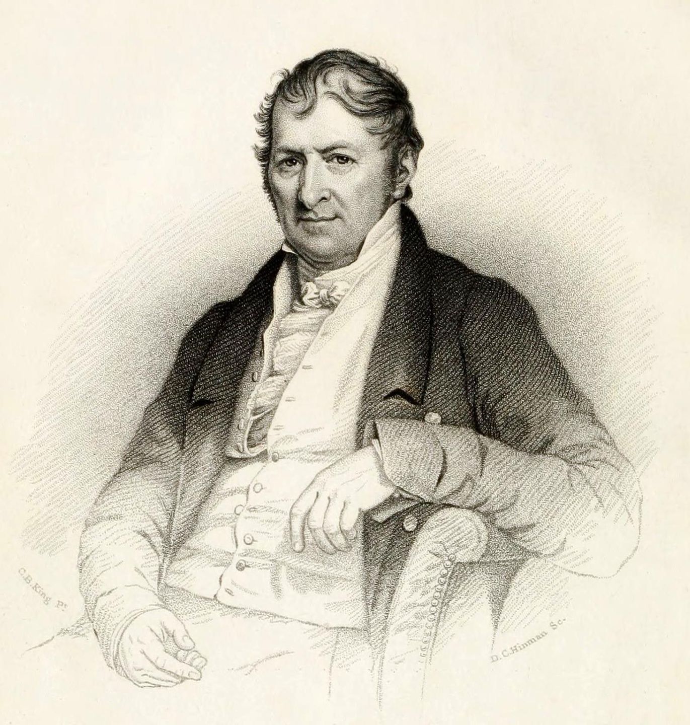 portrait of eli whitney, painted by samuel finley breese morse, inventor of the cotton gin
