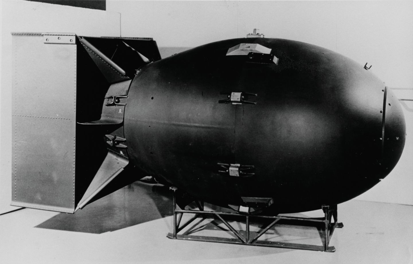 Replica of Fat Man, the atomic bomb dropped on Nagasaki