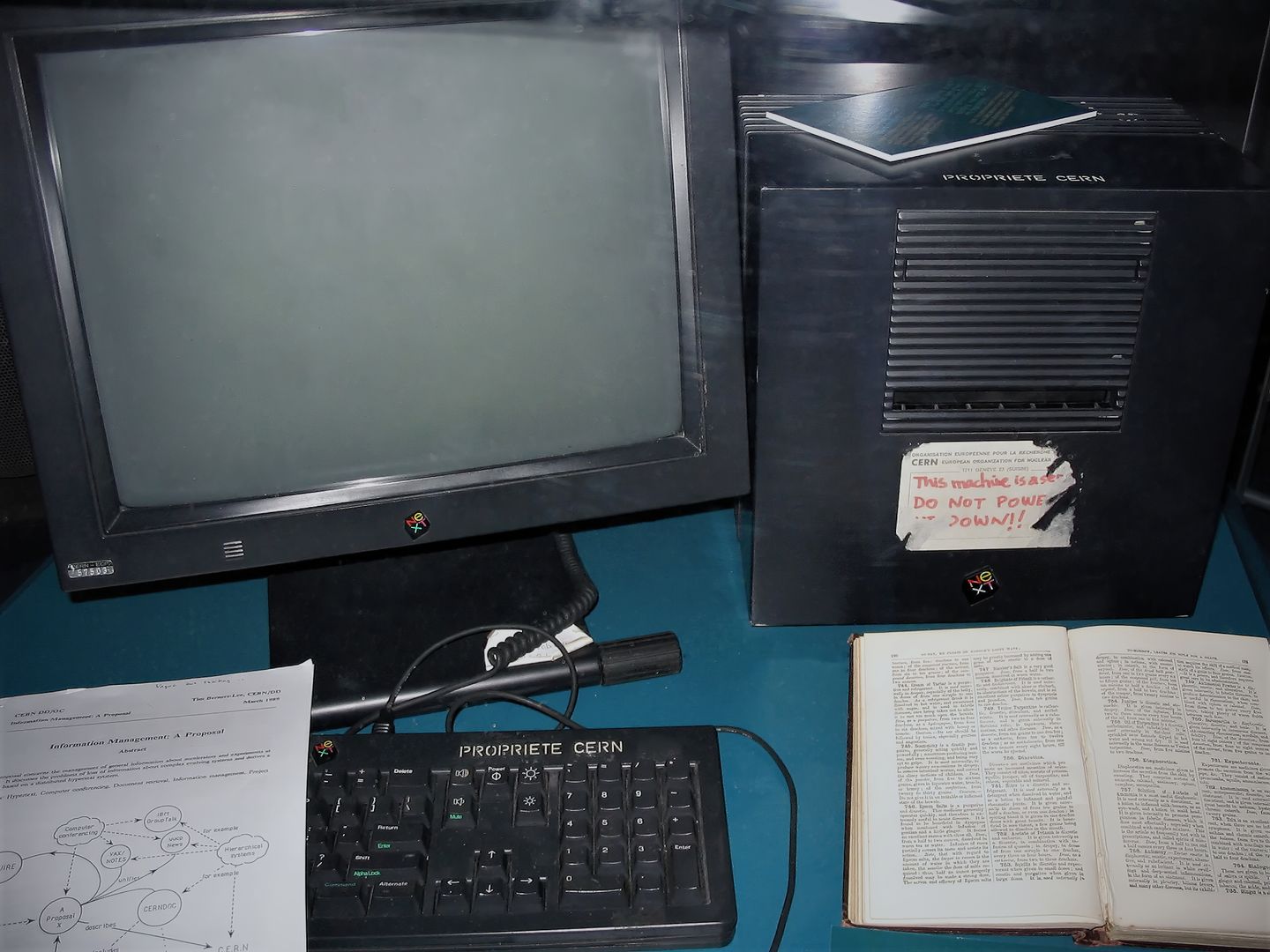the first web server, a next computer at cern where the world wide web was born