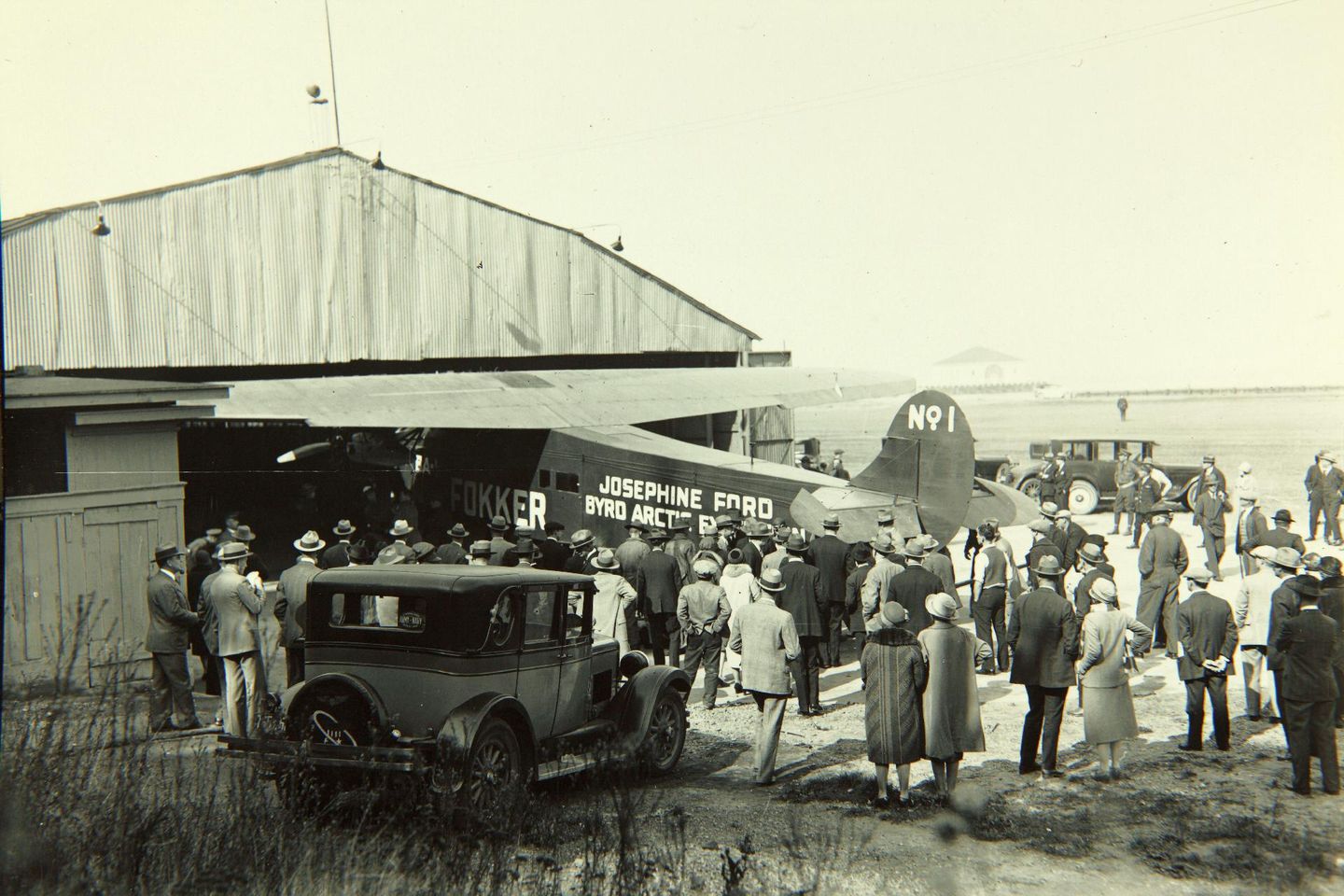 the fokker trimotor aircraft named josephine ford, used by richard byrd and floyd bennett in their 1926 arctic flight
