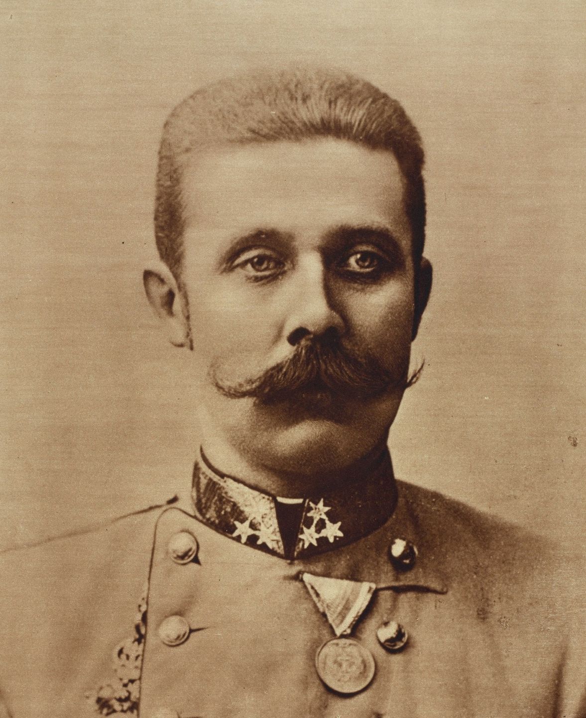 Archduke Franz Ferdinand of Austria, heir to the Austro-Hungarian Empire, whose assassination in Sarajevo triggered World War I