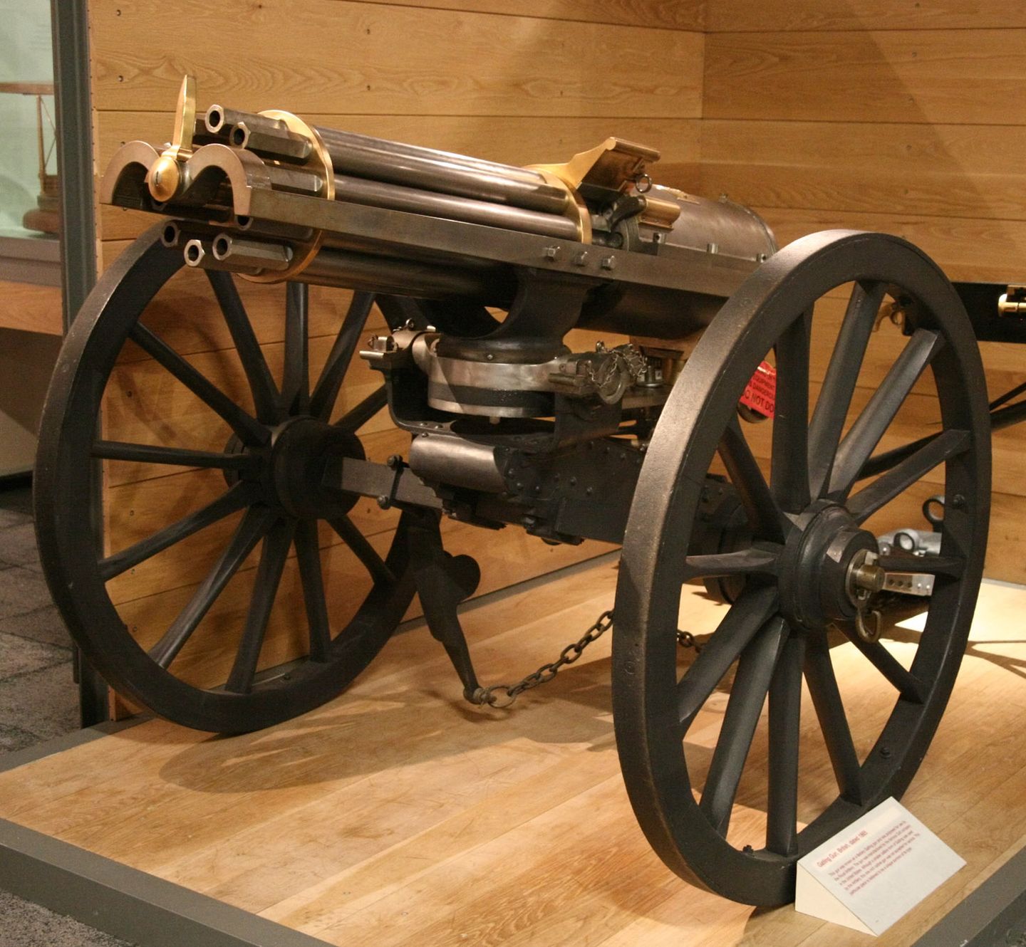 a gatling gun from 1865, the multibarreled rapid-fire weapon that realized the mechanized killing concept james puckle first envisioned in 1718