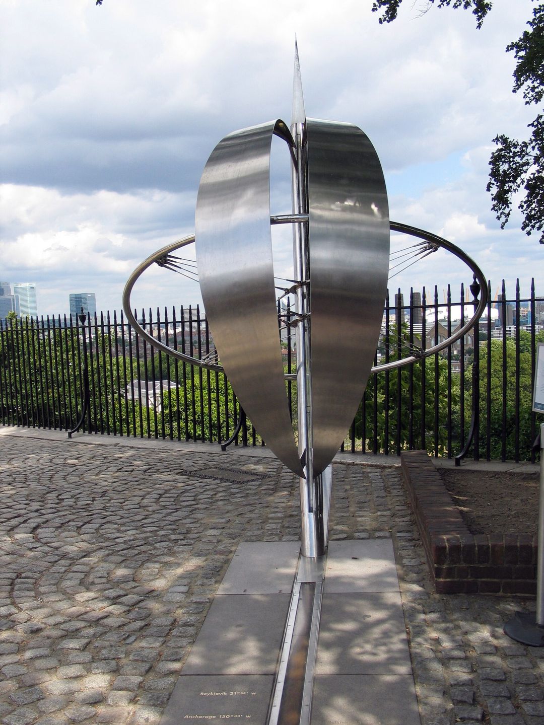 The prime meridian line at Greenwich, London