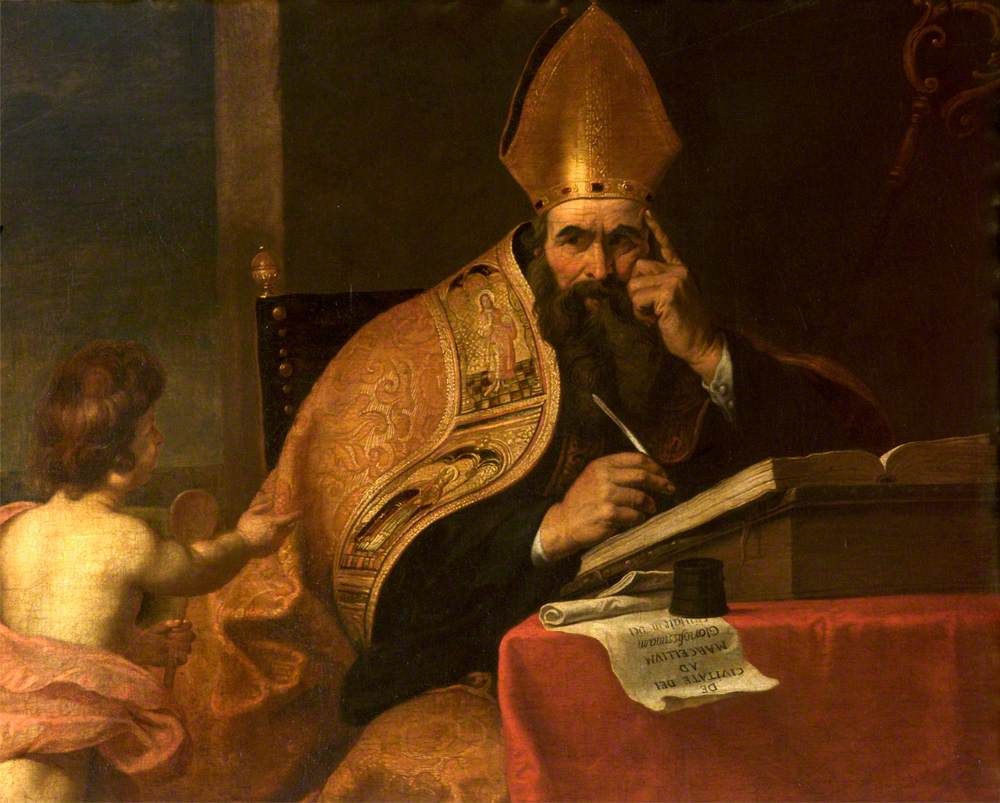 Painting of Saint Augustine by Botticelli