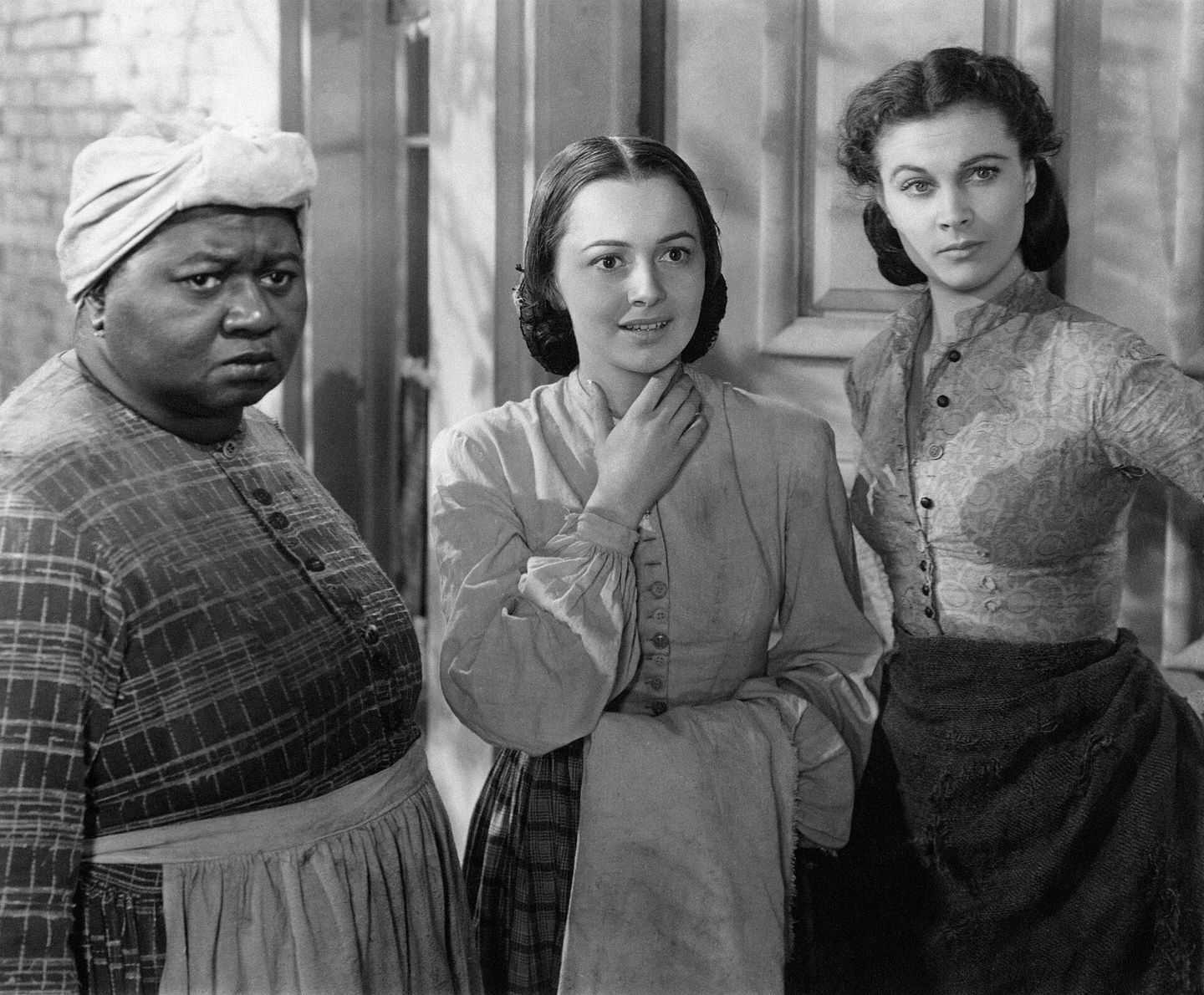 Hattie McDaniel with Olivia de Havilland and Vivien Leigh in Gone with the Wind (1939)