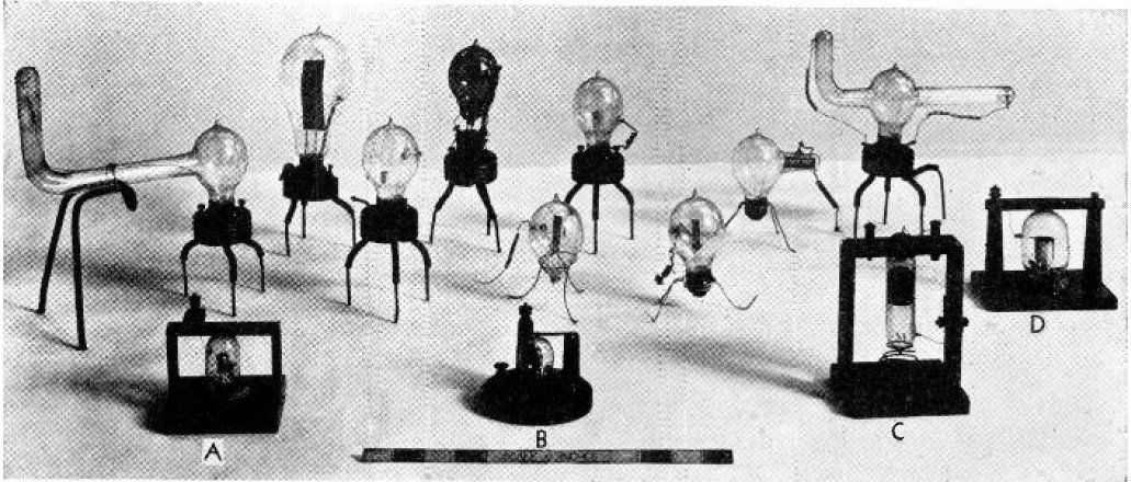 A group of early Fleming oscillation valves from 1904