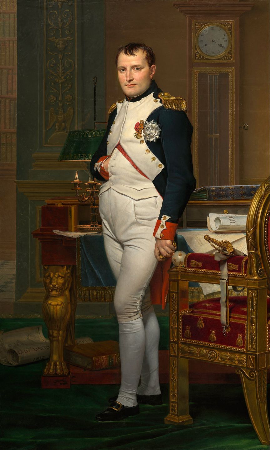 Napoleon in his study by Jacques-Louis David