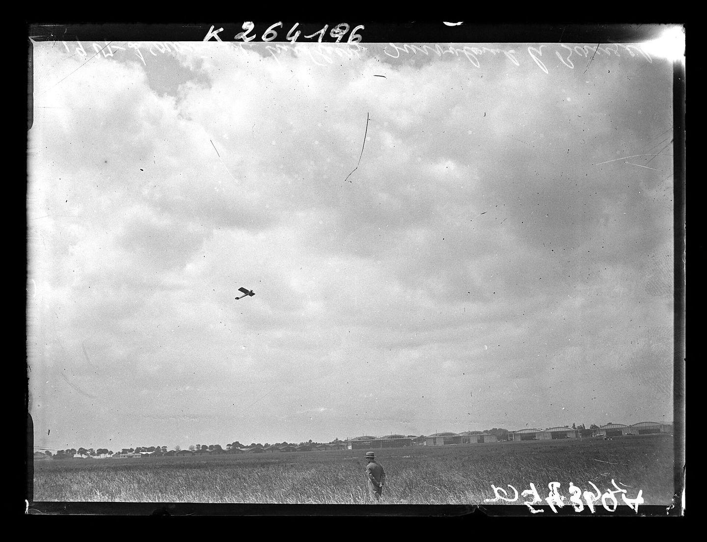 the spirit of st. louis flying over le bourget airfield near paris on may 21, 1927