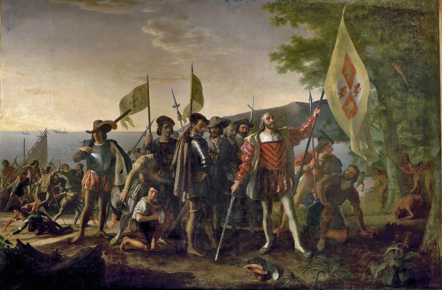 Landing of Columbus by John Vanderlyn, 1847 painting