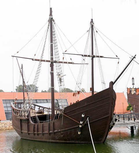 Replica of the Pinta, one of Columbus's three ships