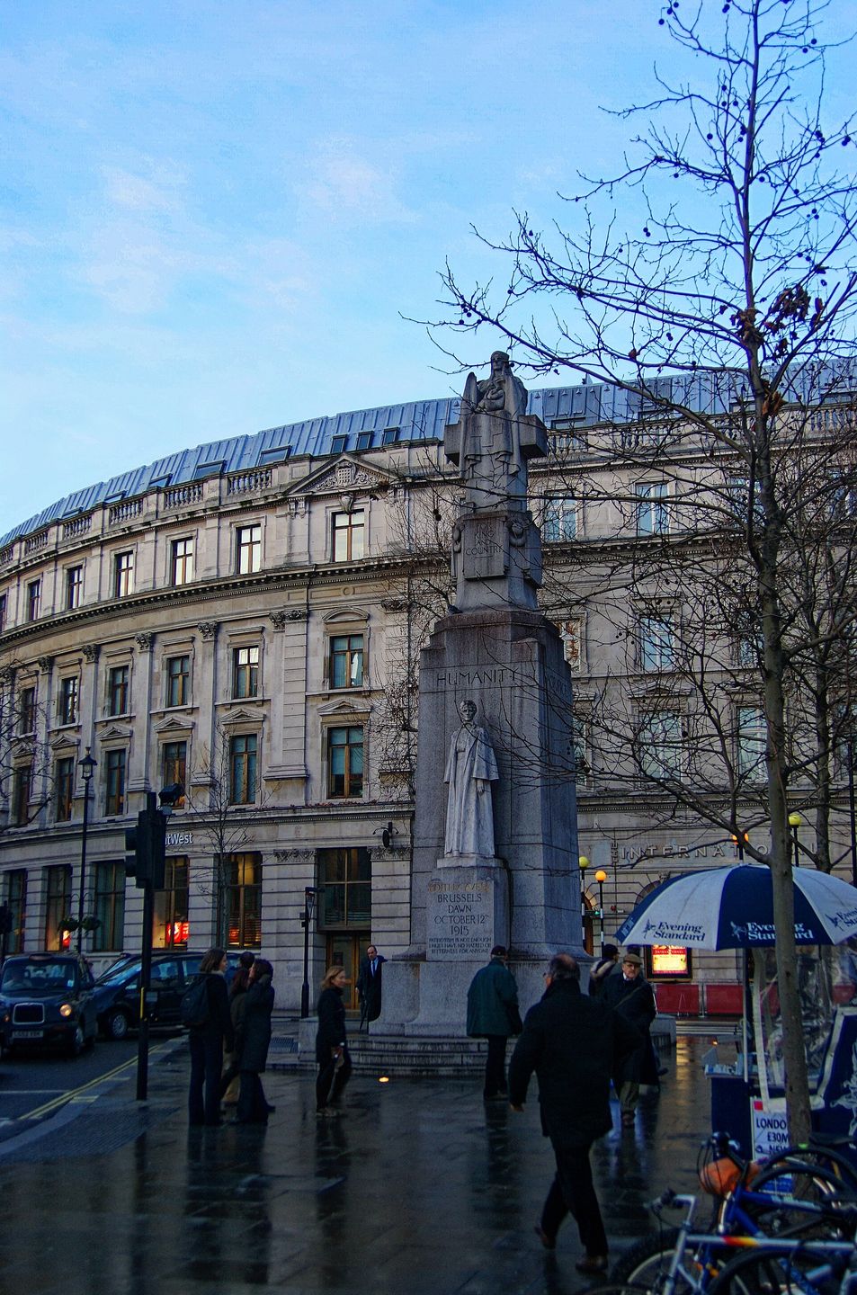The Edith Cavell memorial in London