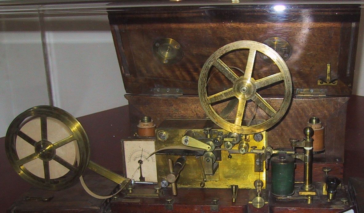 morse's early electric telegraph instrument from 1837