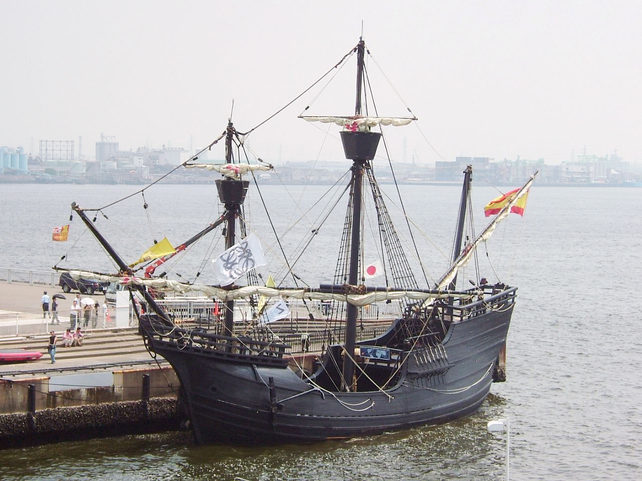 The carrack Victoria, first ship to circumnavigate the world
