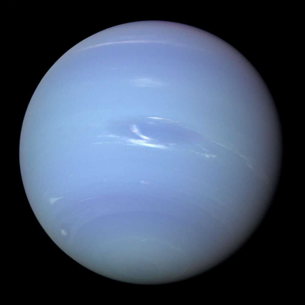 Neptune photographed by Voyager 2