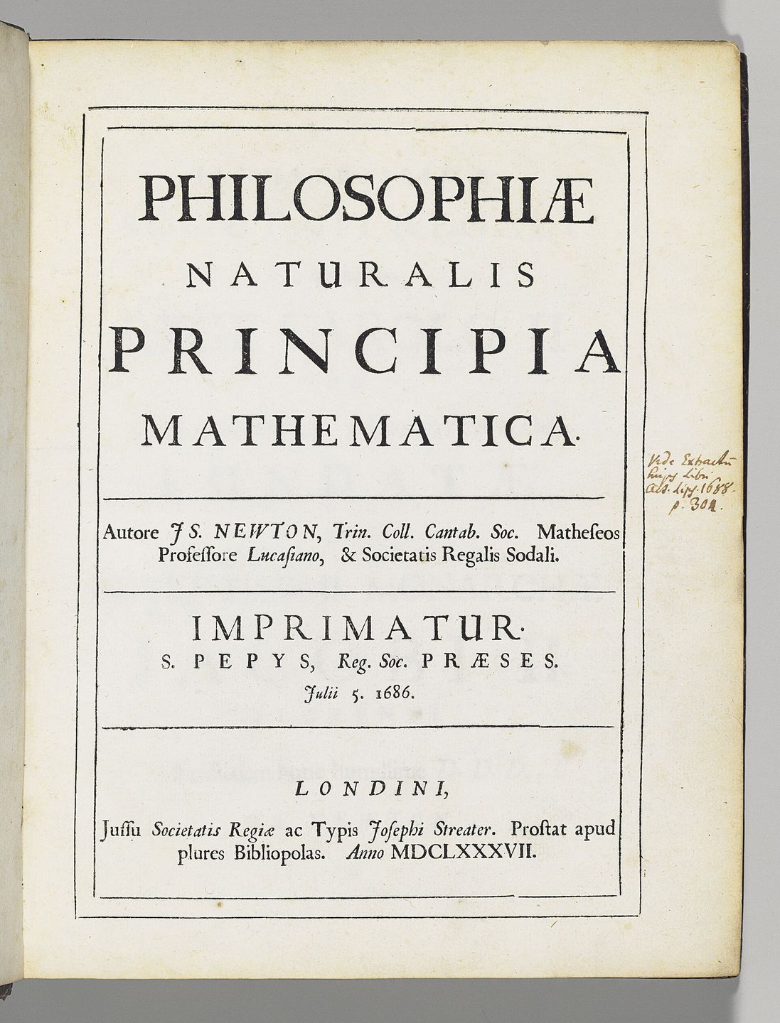 the 1687 presentation copy of newton's philosophiae naturalis principia mathematica given to james ii