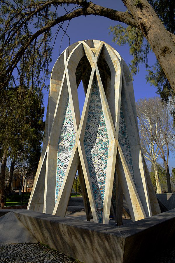 mausoleum of omar khayyam in nishapur, iran