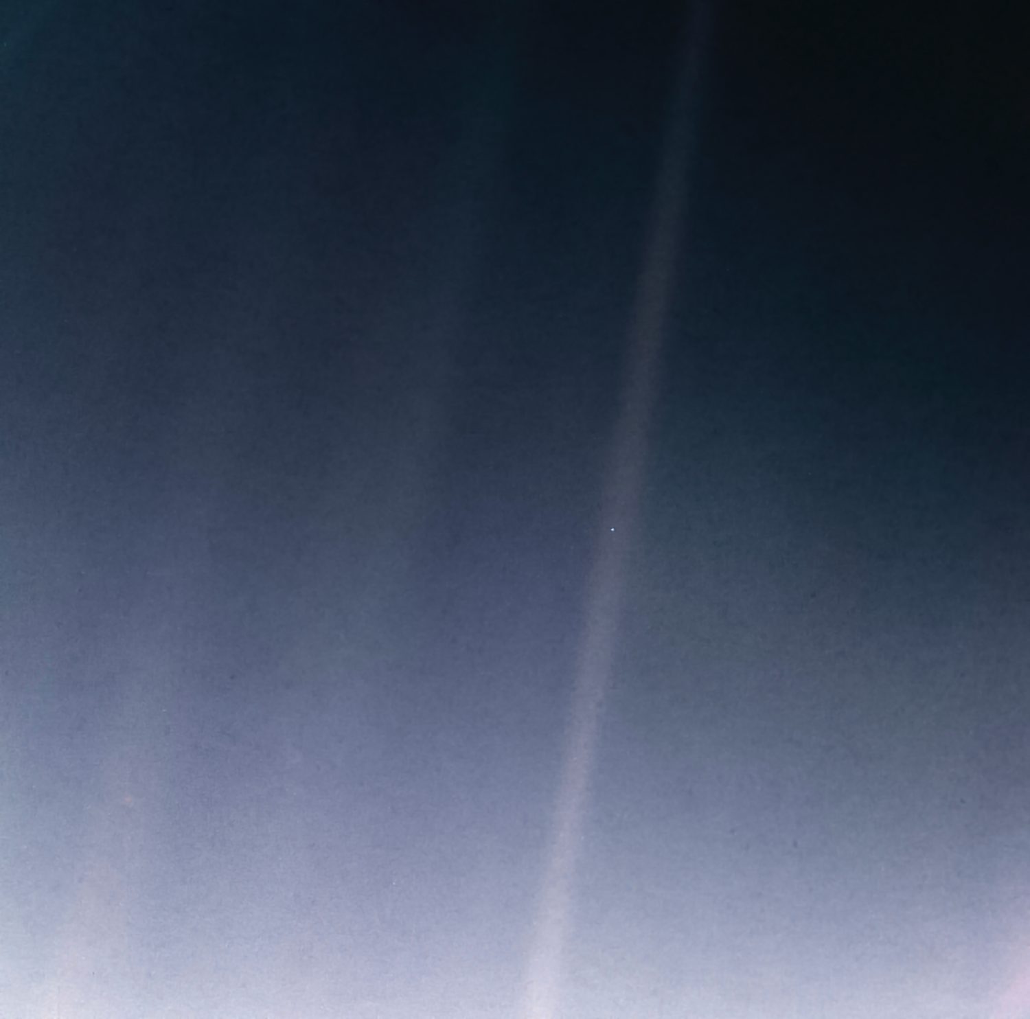 The Pale Blue Dot image of Earth