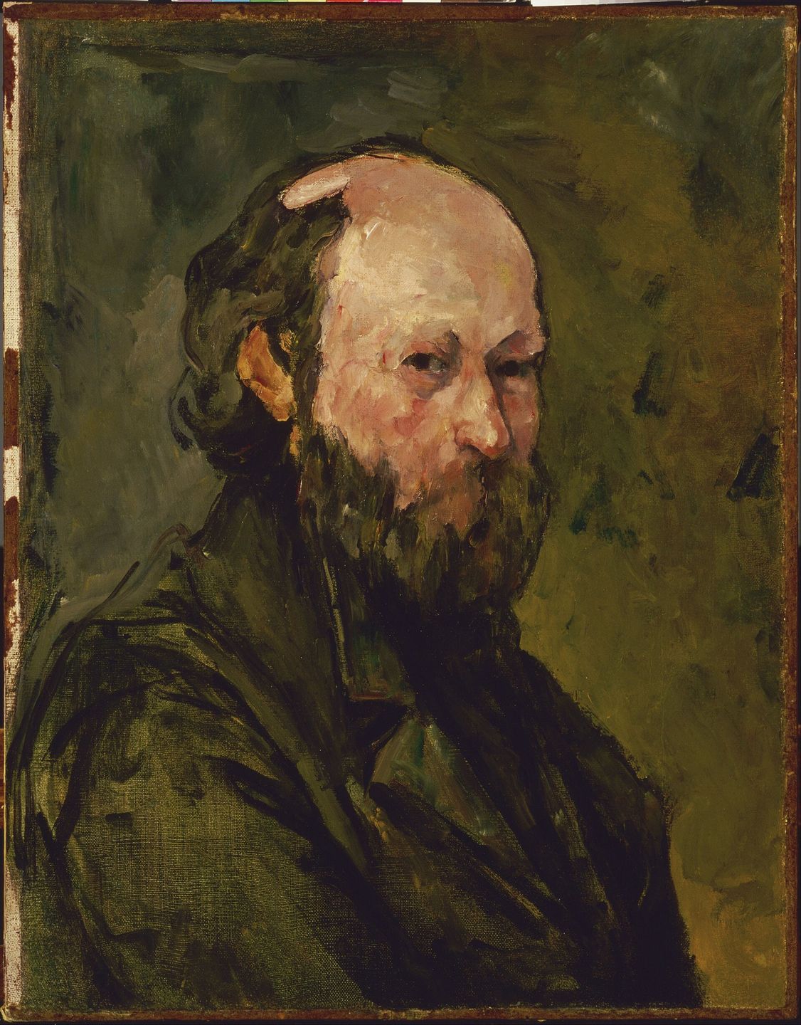 self-portrait of paul cézanne painted around 1880