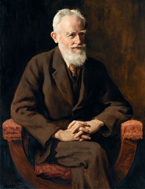 portrait of george bernard shaw painted by john collier in 1927
