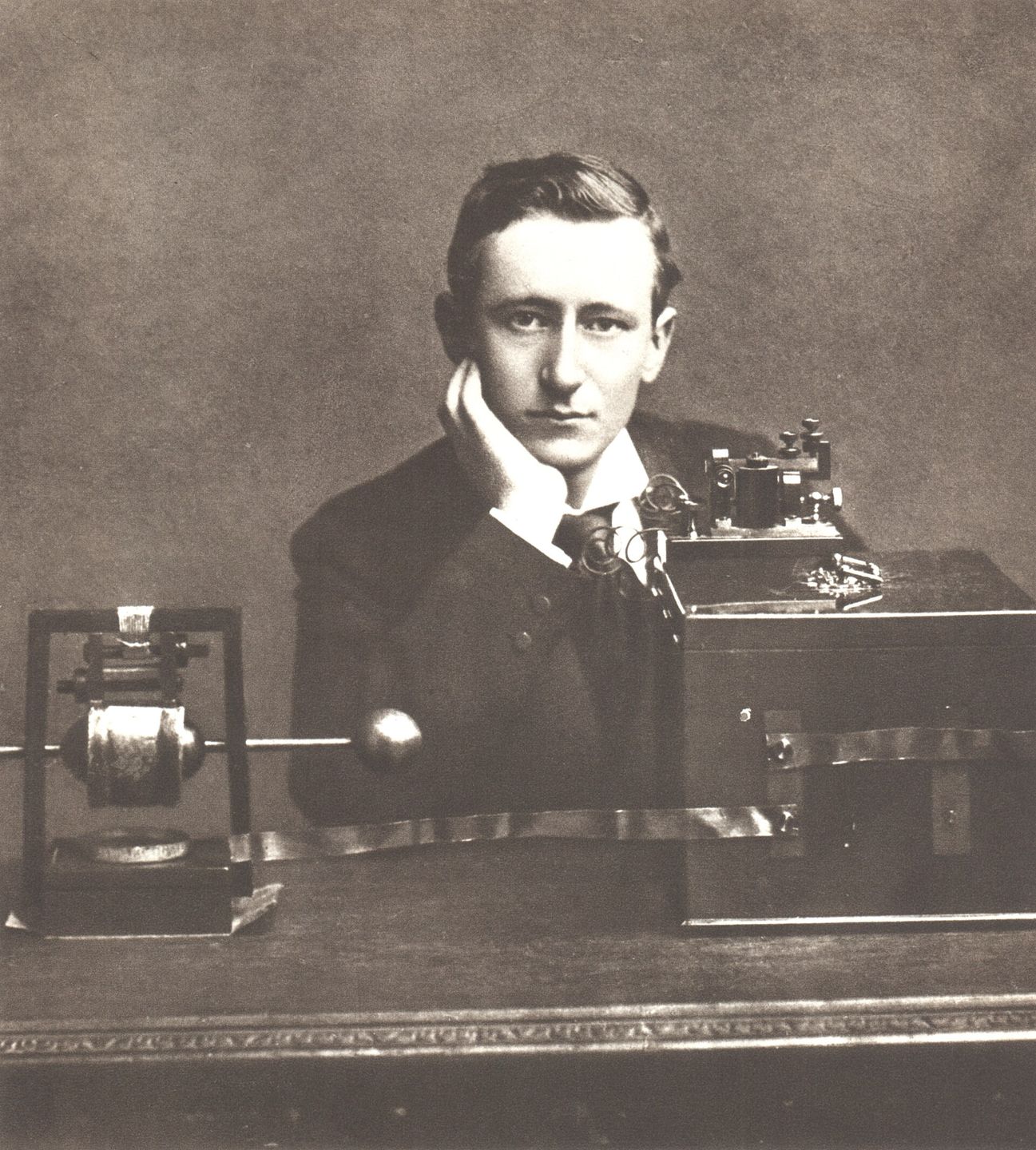 portrait of guglielmo marconi, inventor of wireless telegraphy