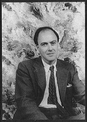 Portrait photograph of Roald Dahl