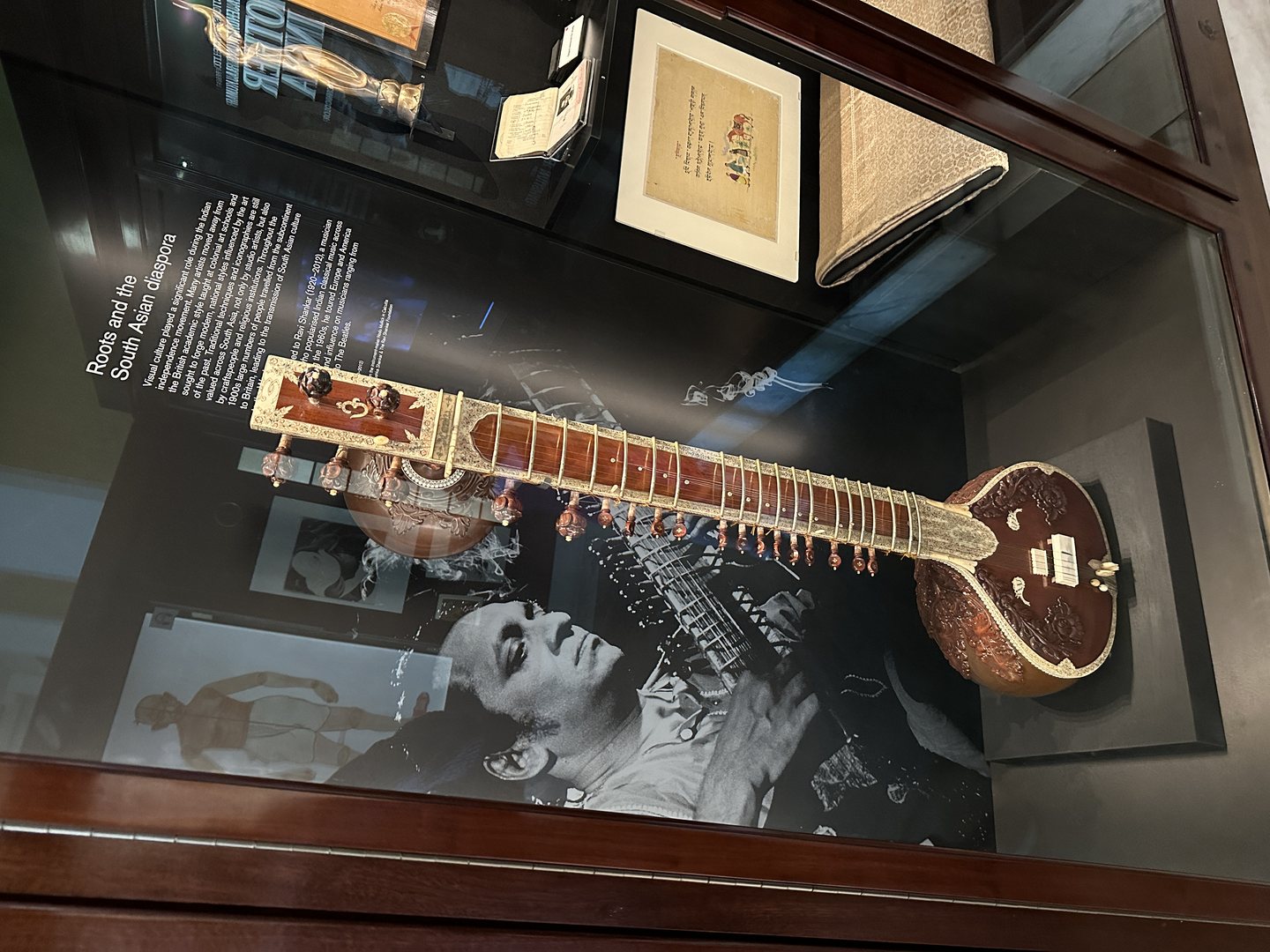 Ravi Shankar's sitar on display at the British Museum