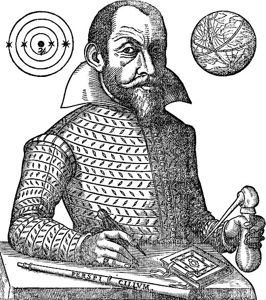 portrait of simon marius, the german astronomer who made the first telescopic observation of the andromeda galaxy in 1612