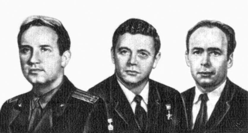 the three soyuz 11 cosmonauts georgy dobrovolsky, vladislav volkov, and viktor patsayev