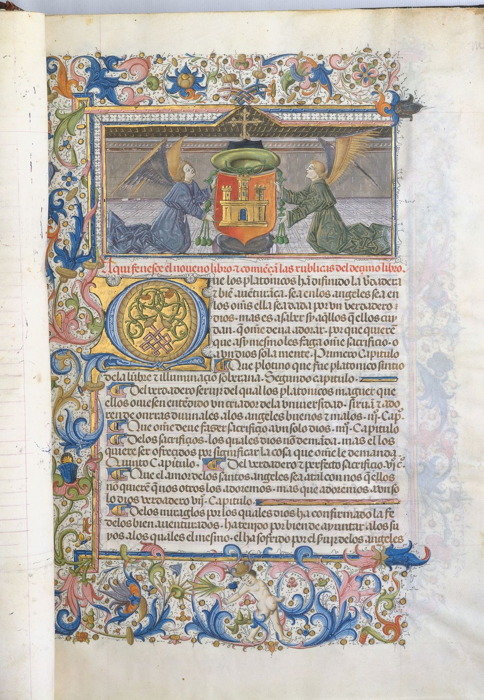 Illuminated page from a manuscript of Augustine's City of God