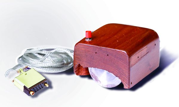 The original computer mouse prototype created by Douglas Engelbart