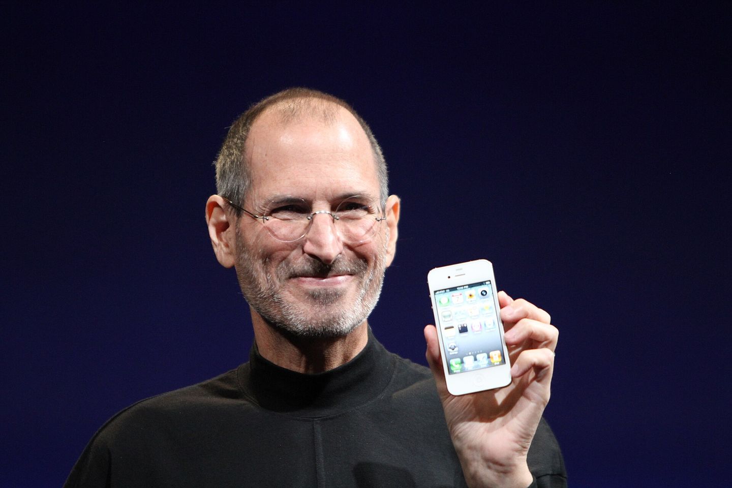 Steve Jobs at the WWDC 2010, the year Apple released the iPhone 4