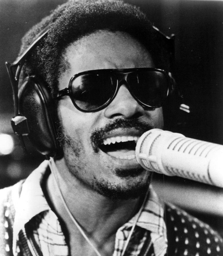 stevie wonder performing in 1973, seated at a keyboard during the period of his landmark 1970s albums