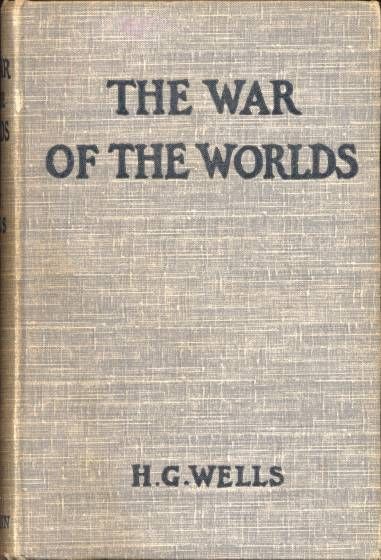 First edition cover of H.G. Wells' The War of the Worlds