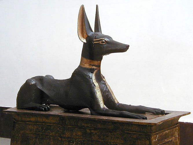 Anubis statue from Tutankhamun's tomb