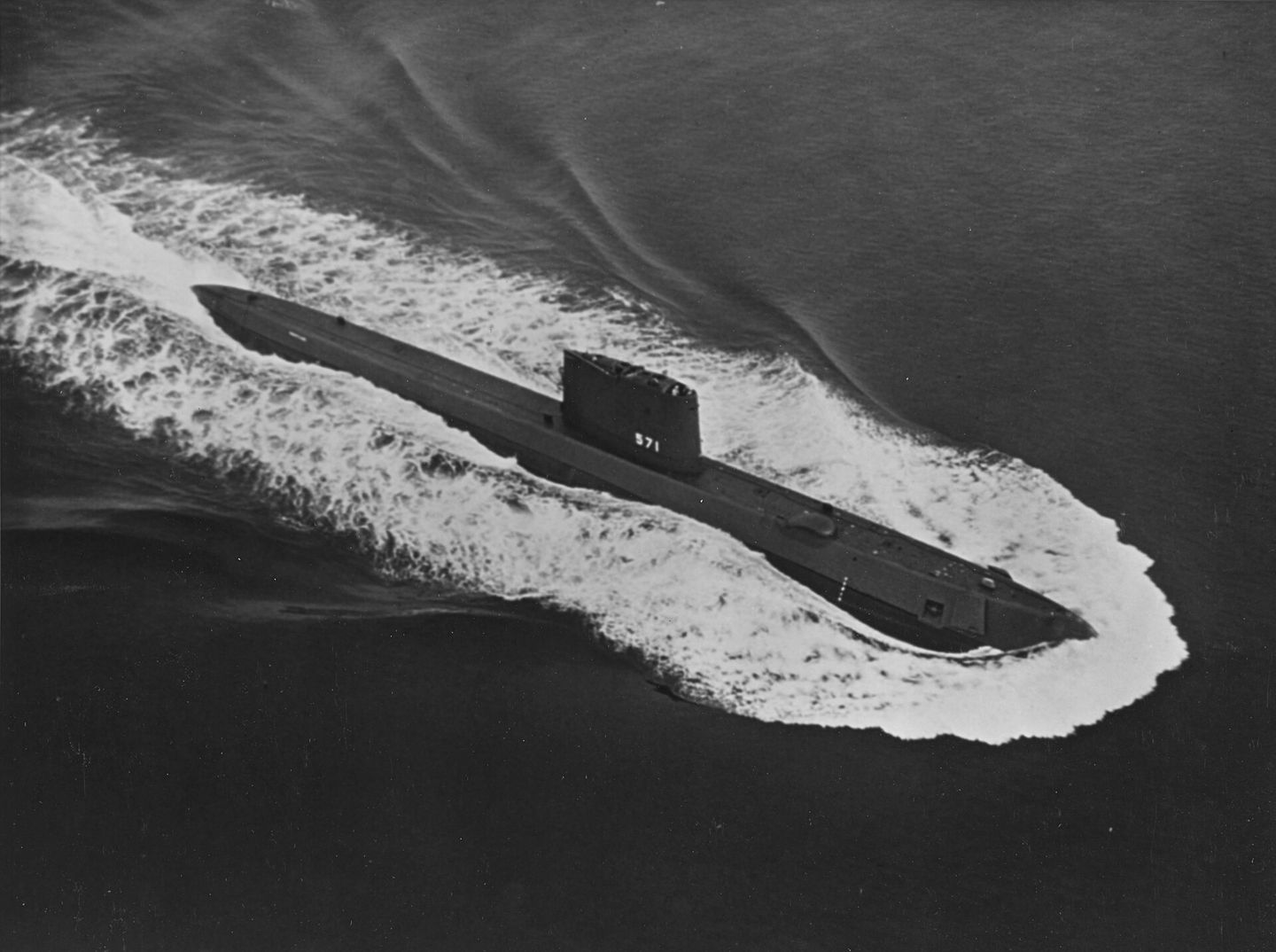 The USS Nautilus underway at sea